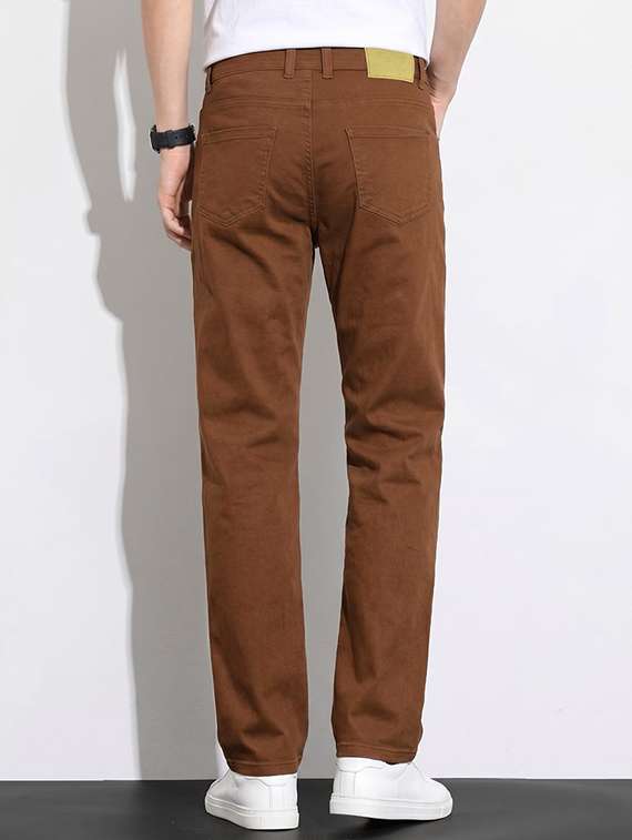 men solid mid rise straight fit jeans - 22548198 -  Standard Image - 3