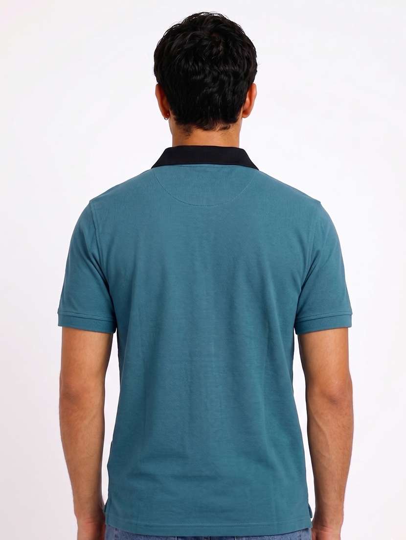 men typographic printed short sleeves polo t-shirt - 22548265 -  Standard Image - 3