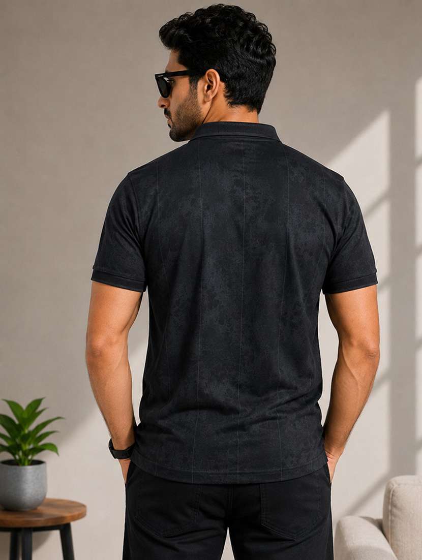 men printed short sleeves polo t-shirt - 22548300 -  Standard Image - 3