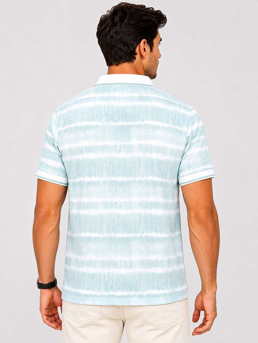 men printed short sleeves polo t-shirt - 22548306 -  Standard Image - 3