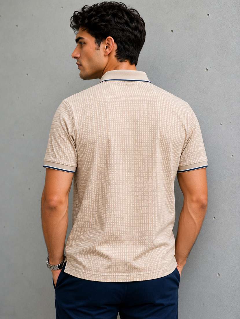 men printed short sleeves polo t-shirt - 22548308 -  Standard Image - 3
