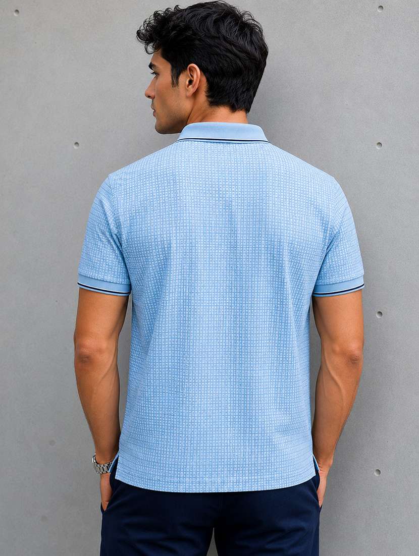 men printed short sleeves polo t-shirt - 22548309 -  Standard Image - 3