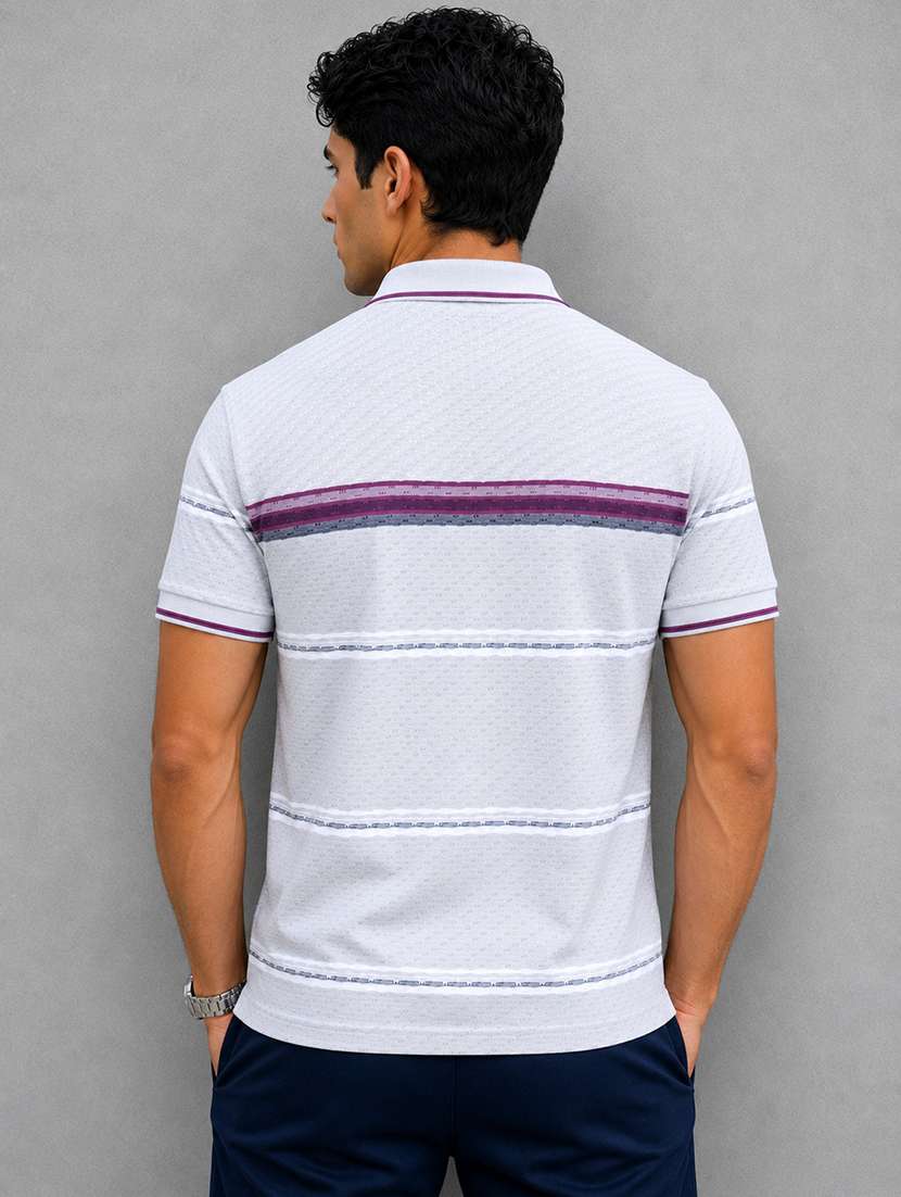 men printed short sleeves polo t-shirt - 22548312 -  Standard Image - 3