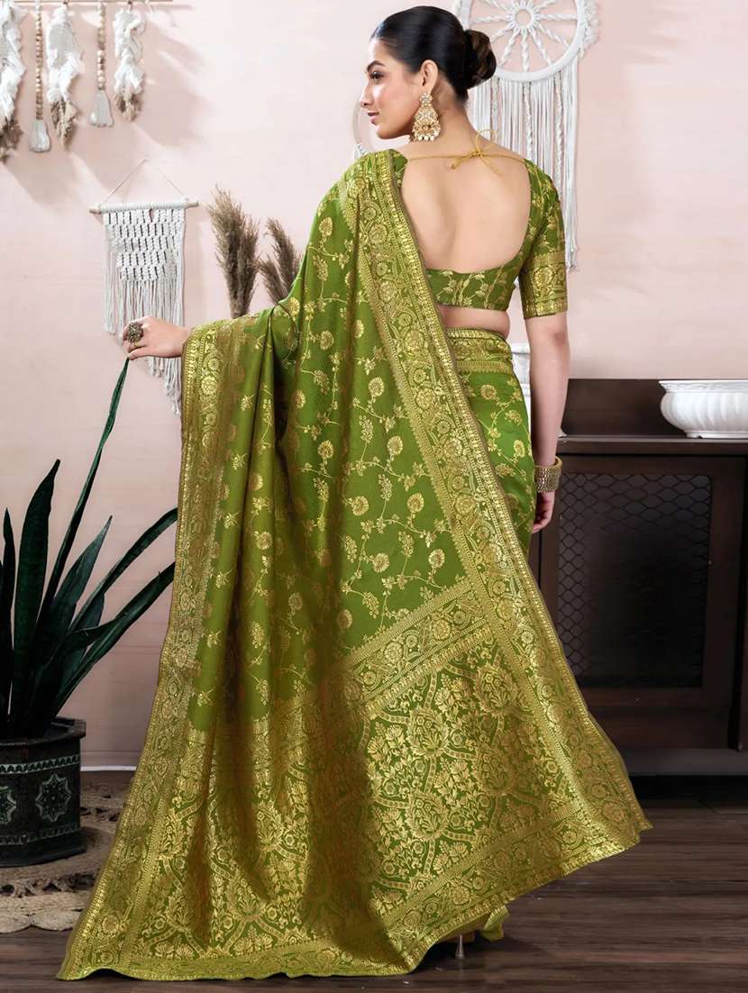 women self design banarasi saree with blouse - 22548548 -  Standard Image - 3