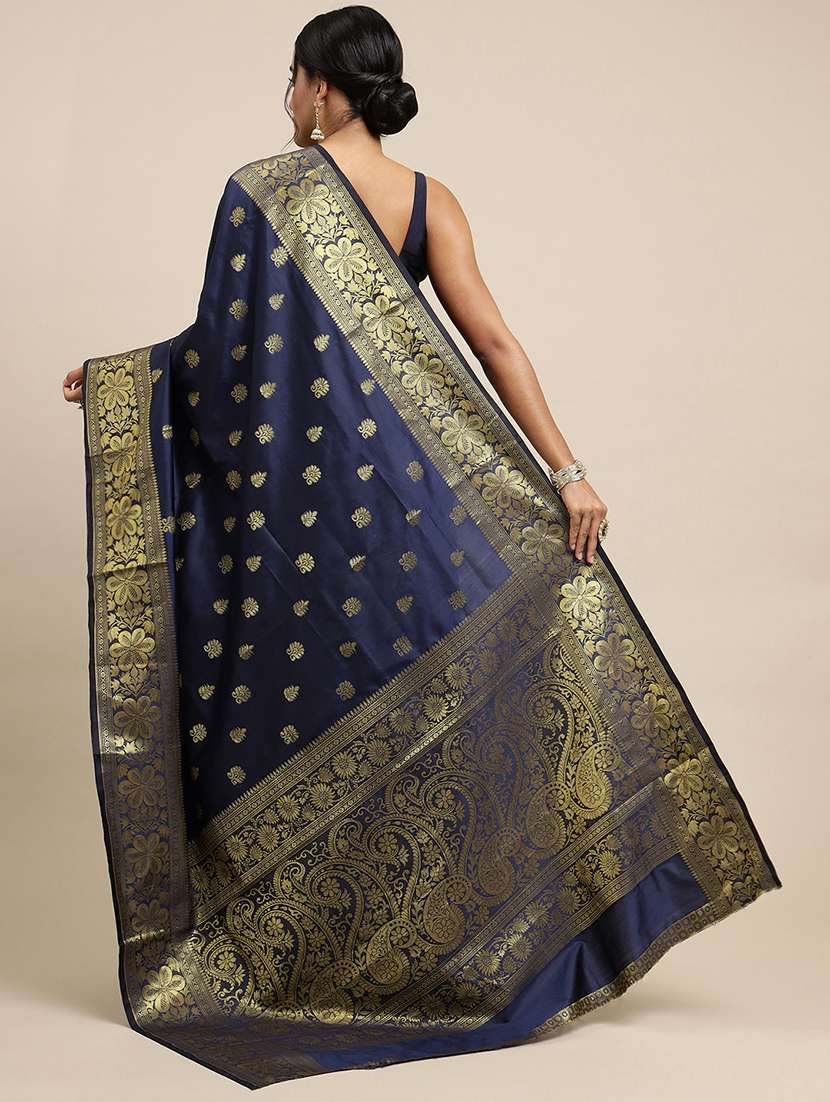 Women Self Design Banarasi Saree With Blouse - 22548552 -  Standard Image - 3