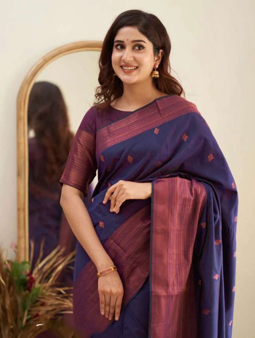 women self design banarasi saree with blouse - 22548570 -  Standard Image - 3