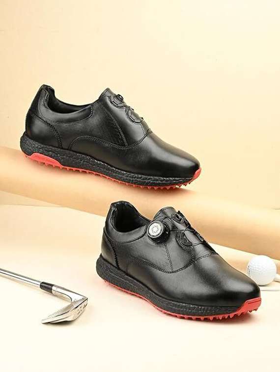 men solid lace up sport shoes