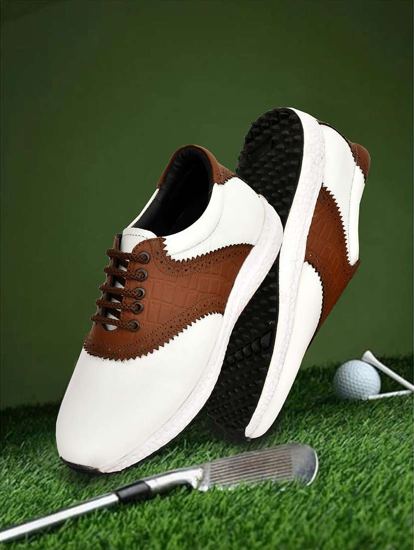 men color block lace up sport shoes