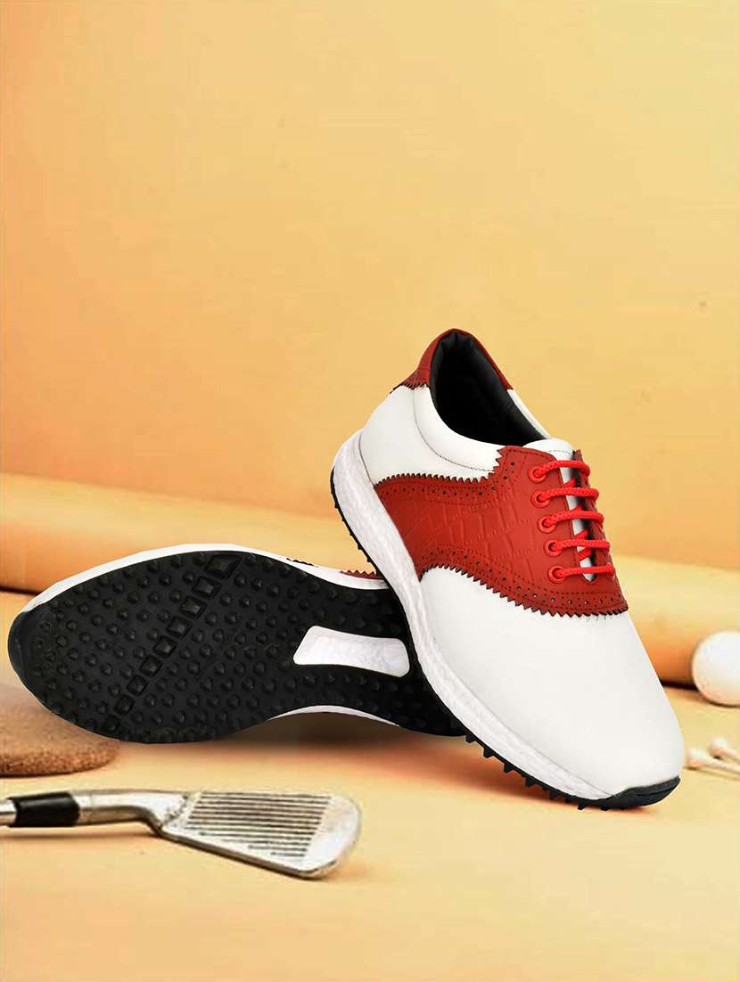 men color block lace up sport shoes
