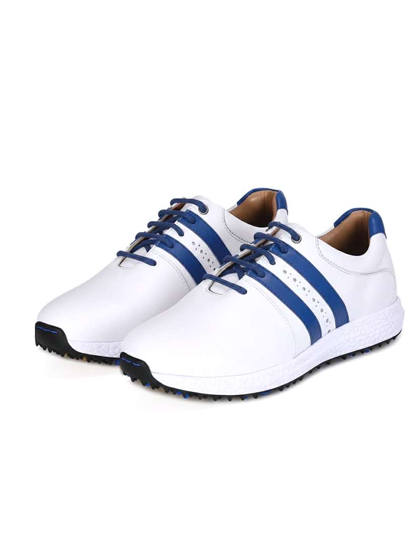men striped lace up sport shoes