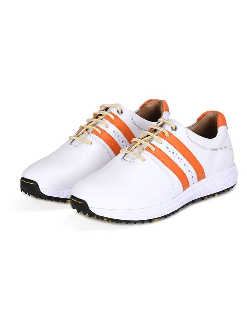 men striped lace up sport shoes