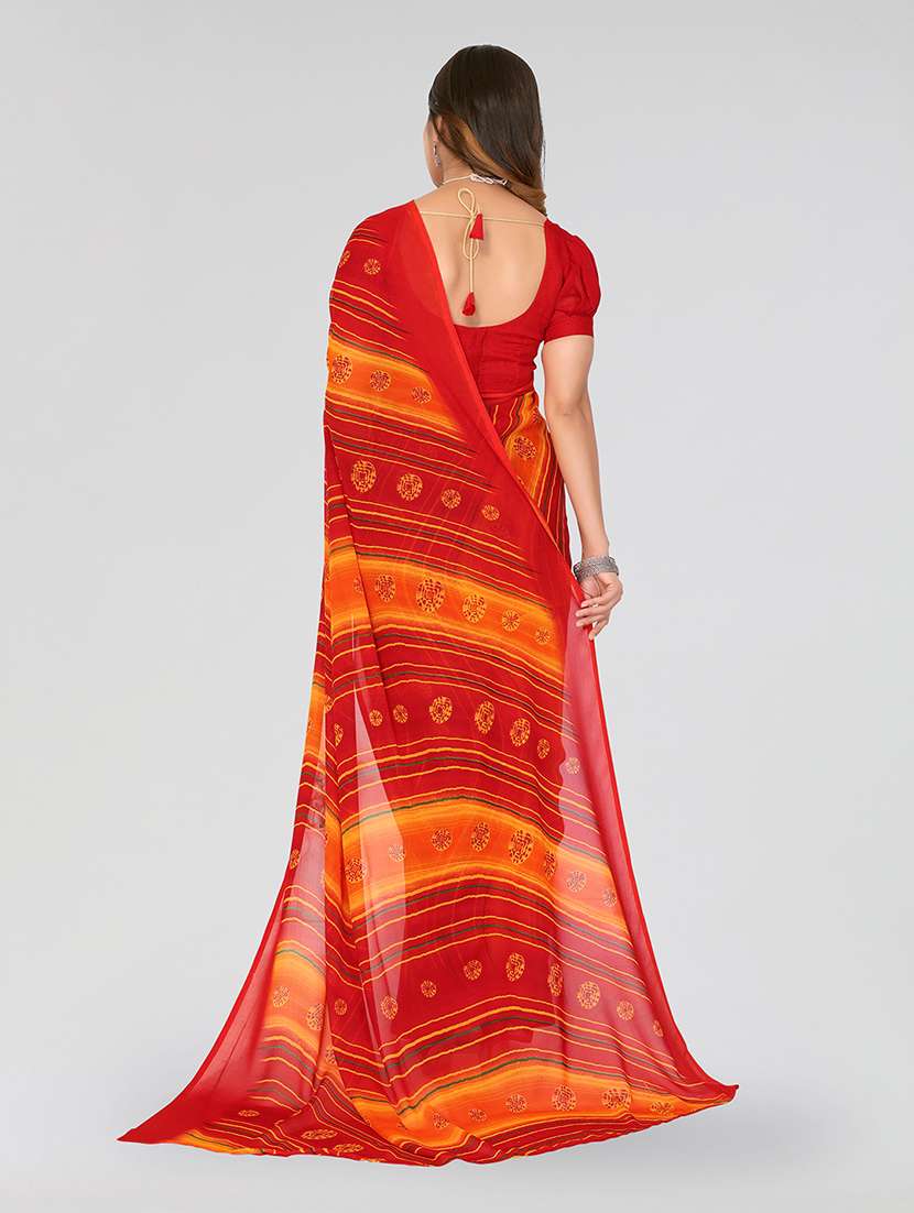women printed casual wear saree with blouse - 22548875 -  Standard Image - 3
