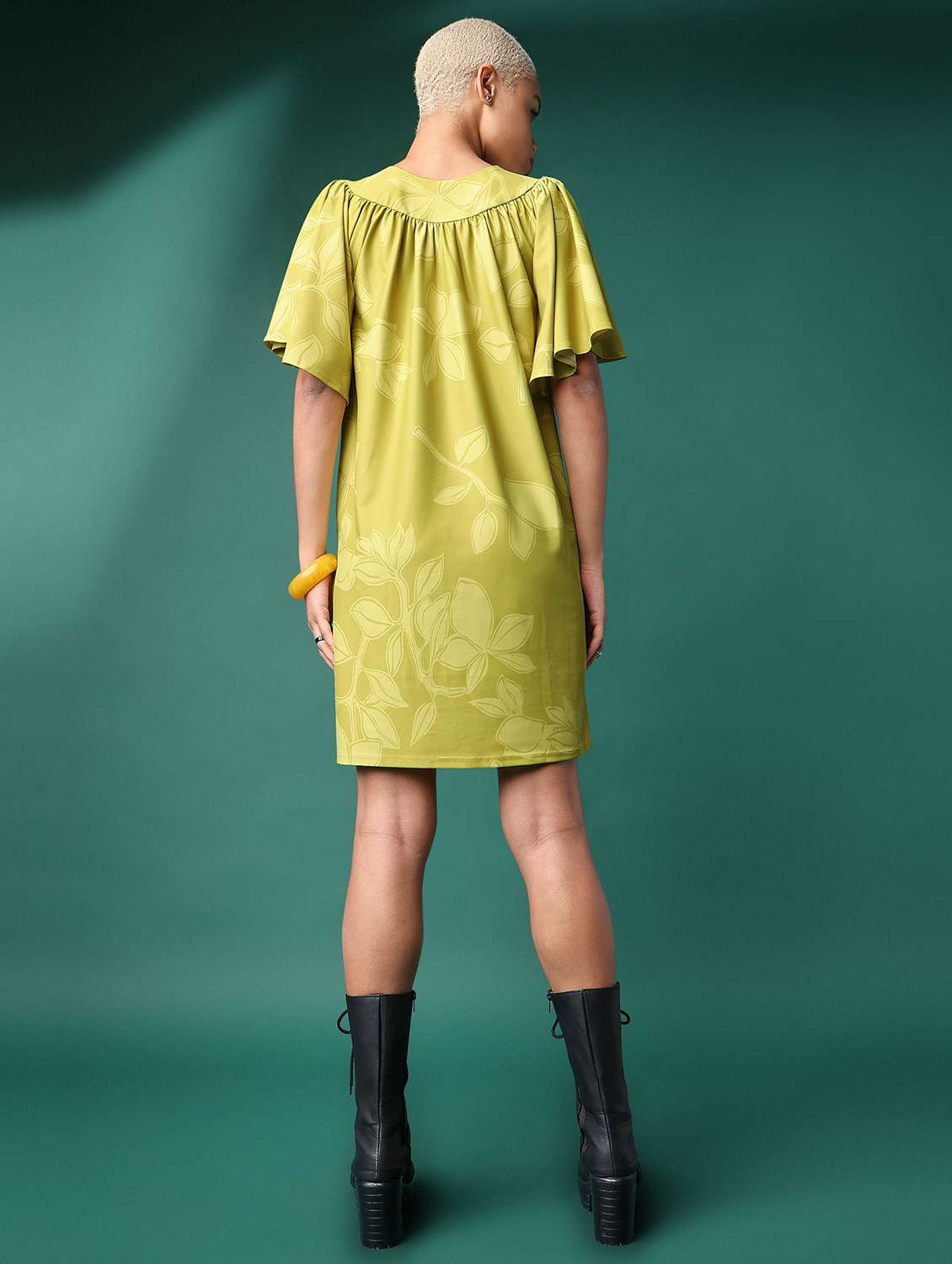 women printed round neck shift dress - 22549288 -  Standard Image - 3