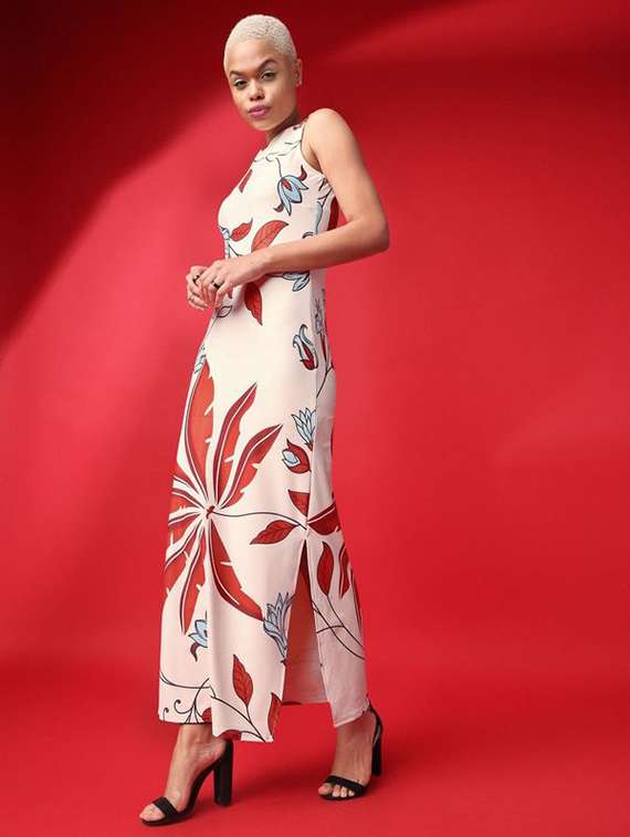 women printed sleeveless sheath dress - 22549305 -  Standard Image - 3