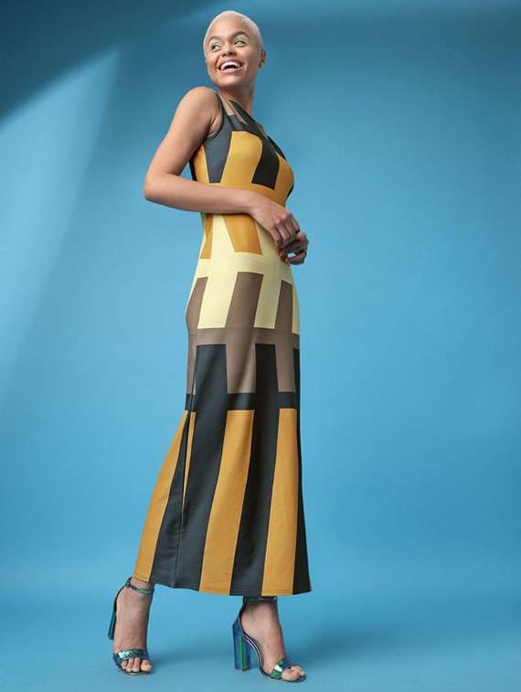 women printed sleeveless sheath dress - 22549309 -  Standard Image - 3