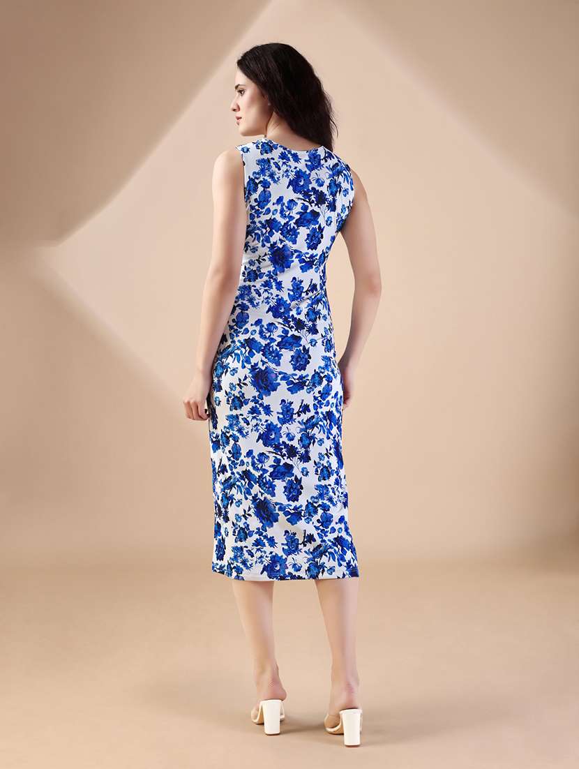 women printed sleeveless bodycon dress - 22549353 -  Standard Image - 3