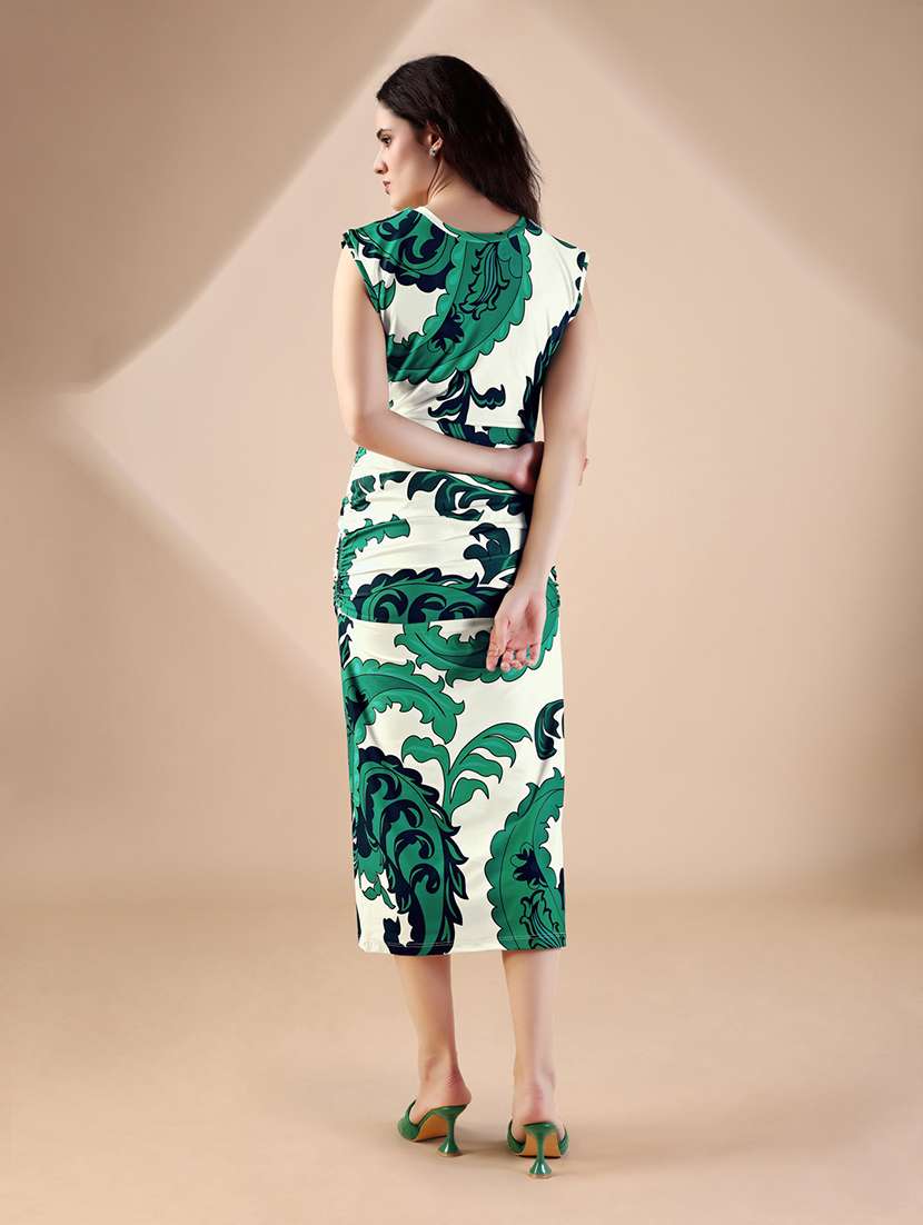 women printed sleeveless bodycon dress - 22549355 -  Standard Image - 3