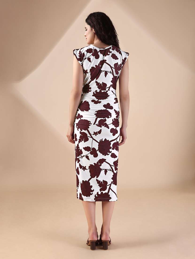 women printed sleeveless bodycon dress - 22549356 -  Standard Image - 3