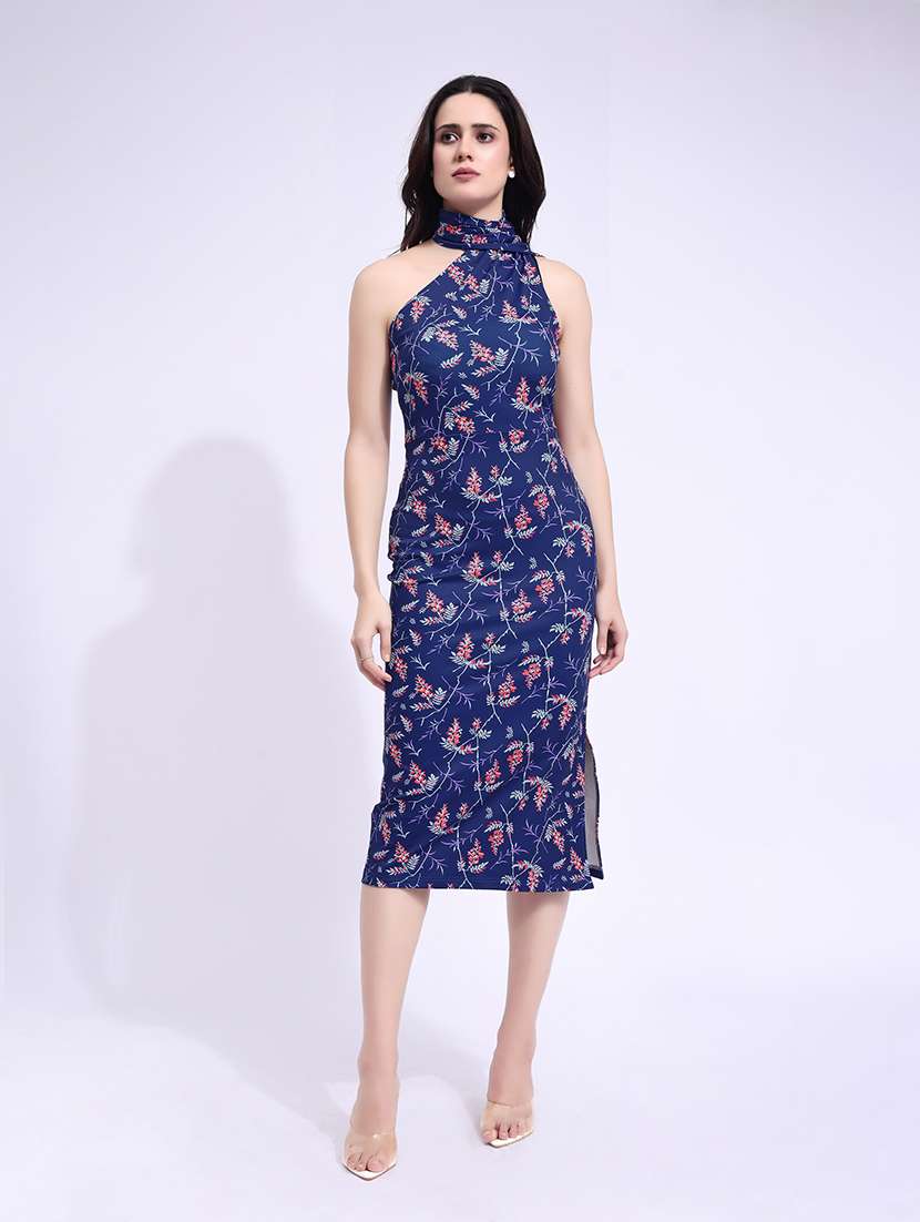 women printed single shoulder sheatshe dress - 22549358 -  Standard Image - 3
