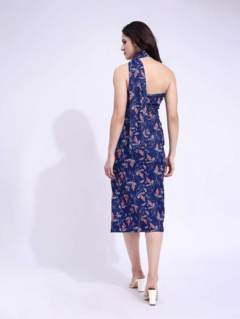 women printed single shoulder sheatshe dress - 22549358 -  Standard Image - 5