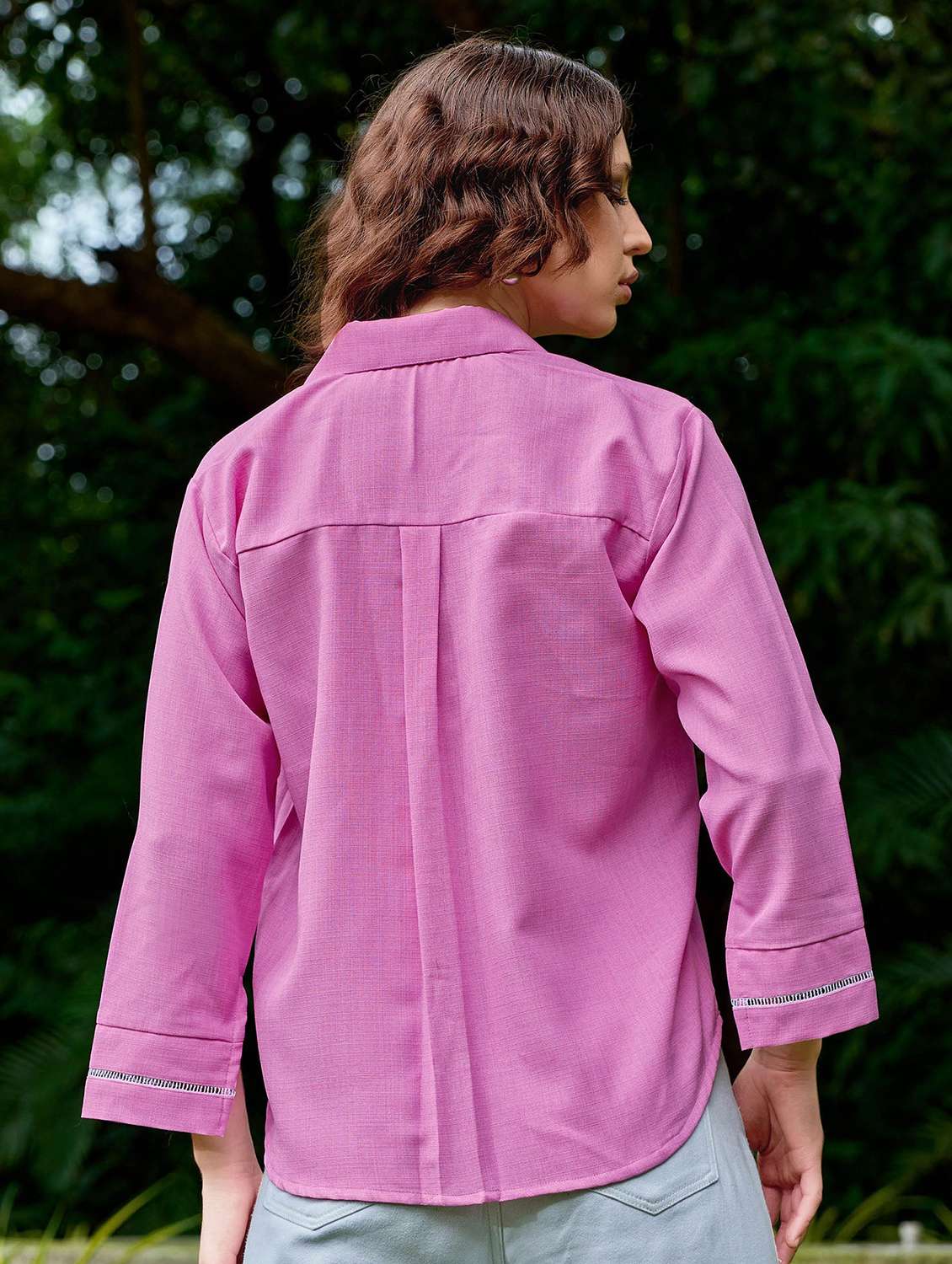 Women Solid Long Sleeves Regular Shirt - 22549554 -  Standard Image - 3