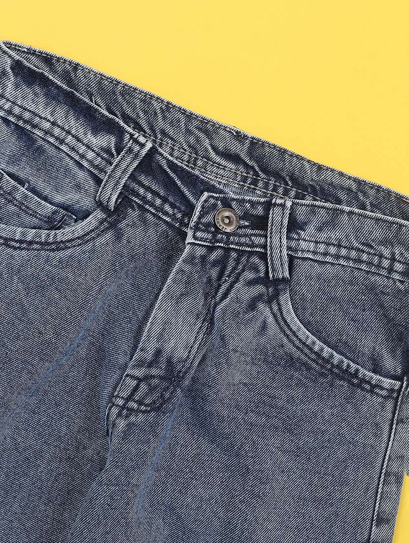 boys washed mid rise straight fit jeans - 22549564 -  Standard Image - 3