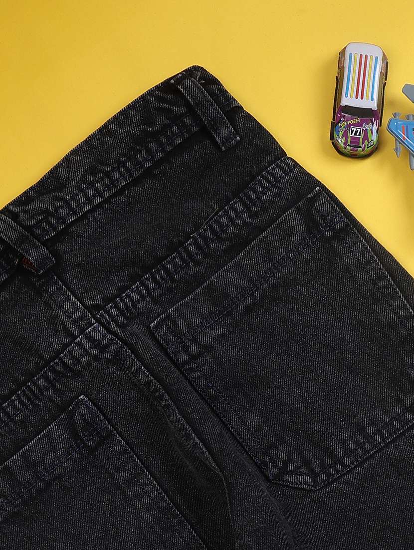 boys washed mid rise straight fit jeans - 22549565 -  Standard Image - 3