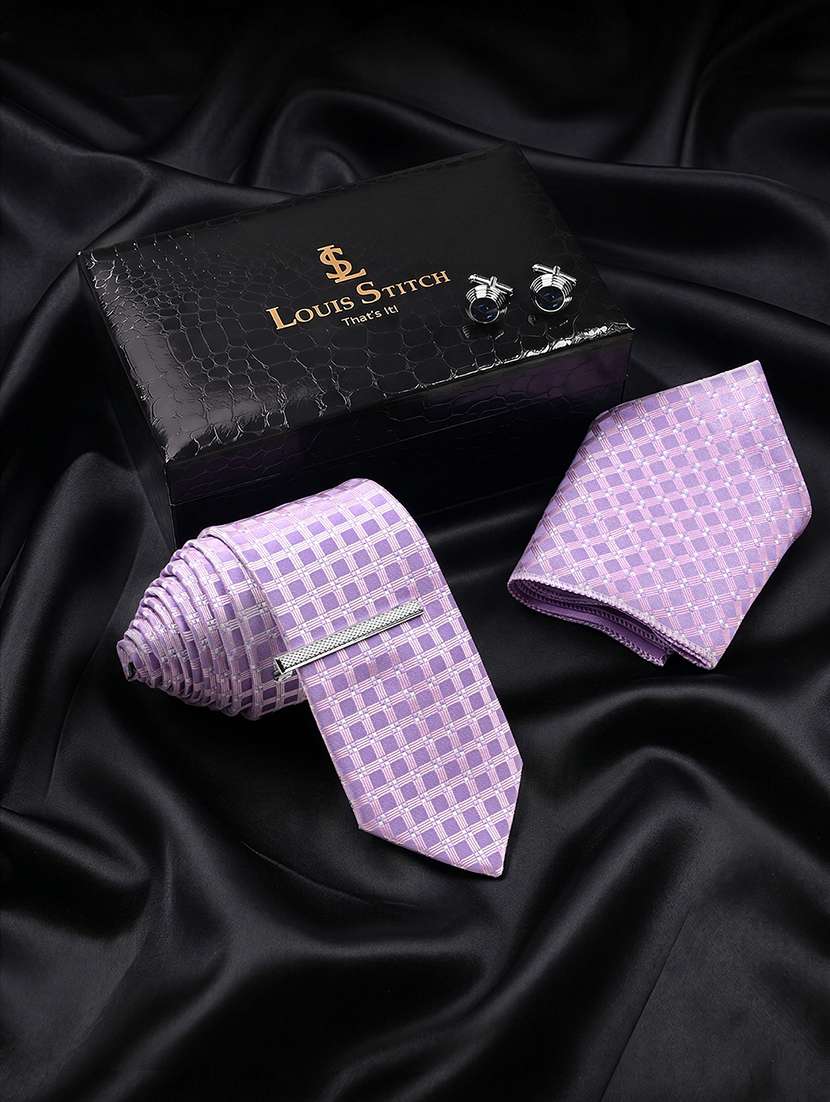 men necktie with cufflinks accessory gift set