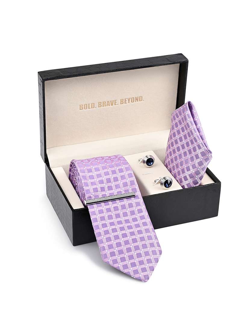 men necktie with cufflinks accessory gift set - 22550366 -  Standard Image - 5