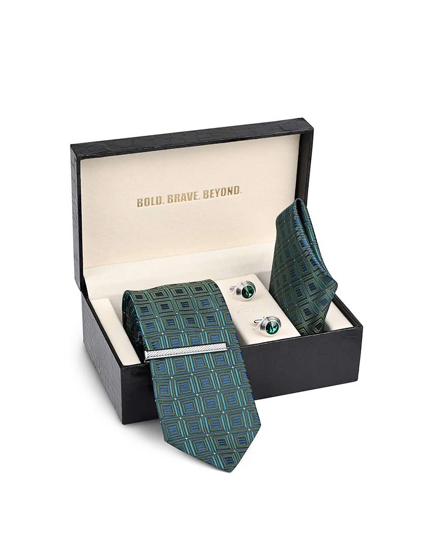 men necktie with cufflinks accessory gift set - 22550374 -  Standard Image - 5
