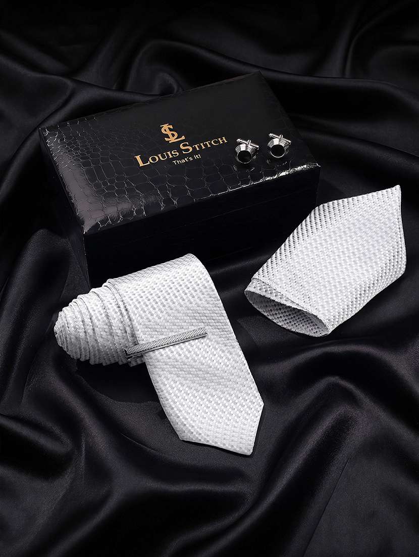 men necktie with cufflinks accessory gift set