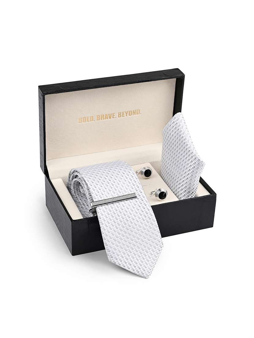 men necktie with cufflinks accessory gift set - 22550375 -  Standard Image - 5