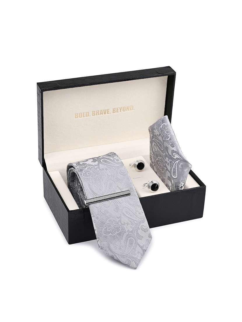 men necktie with cufflinks accessory gift set - 22550376 -  Standard Image - 5