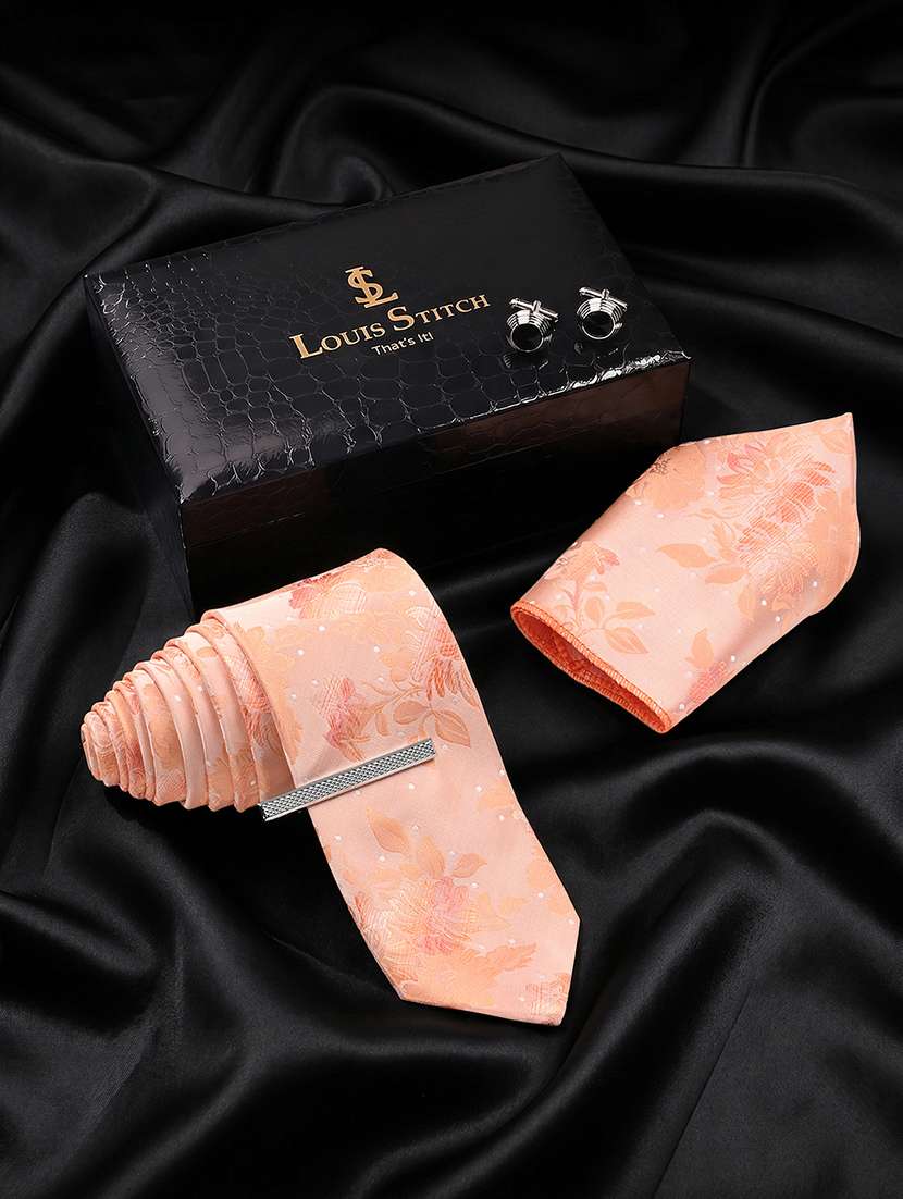 men necktie with cufflinks accessory gift set