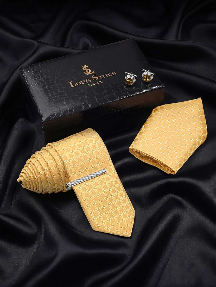 men necktie with cufflinks accessory gift set