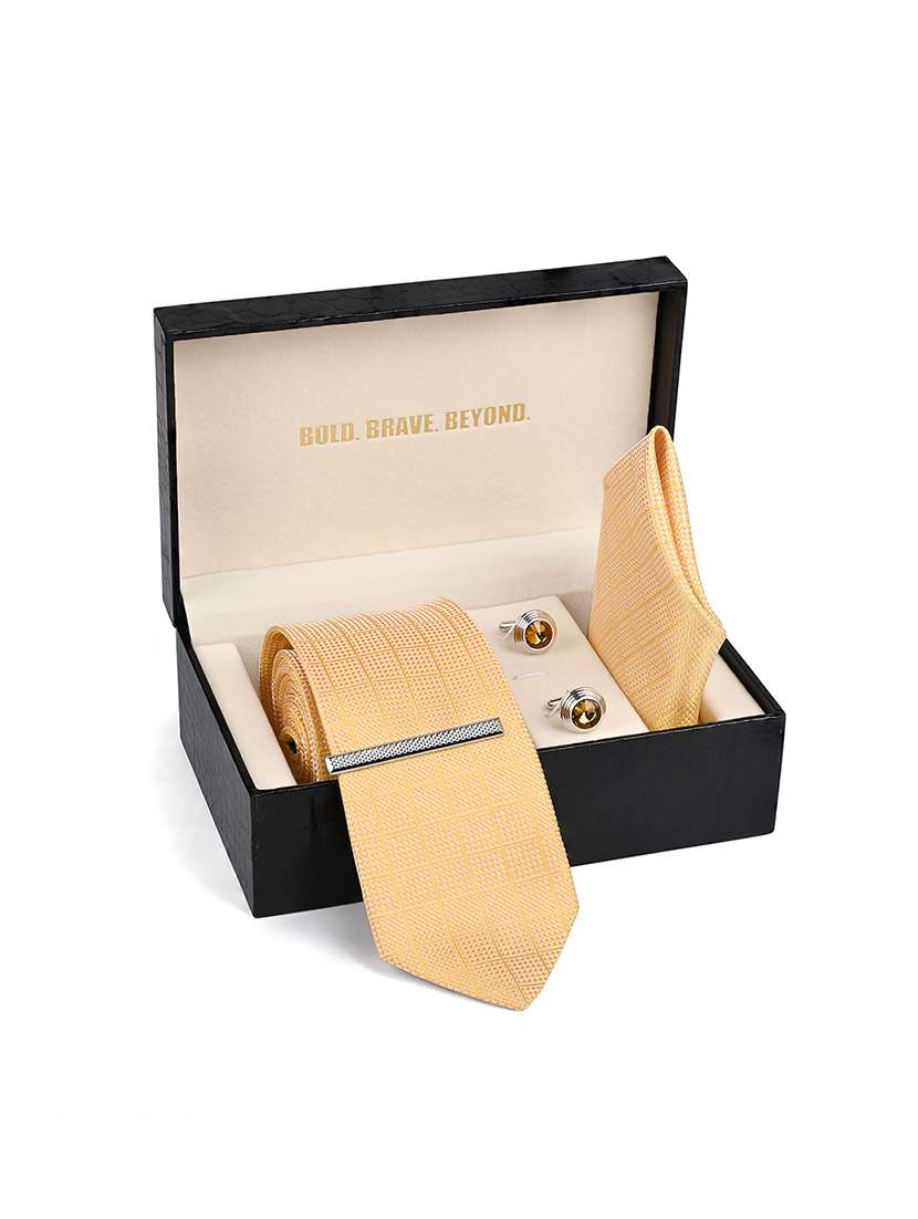 men necktie with cufflinks accessory gift set - 22550380 -  Standard Image - 5