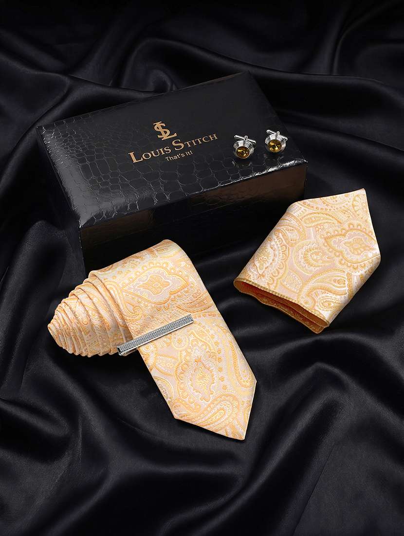 men necktie with cufflinks accessory gift set