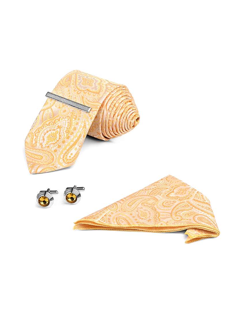 men necktie with cufflinks accessory gift set - 22550381 -  Standard Image - 3