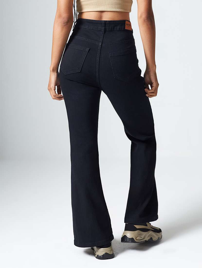 Women Solid High Rise Bootcut Jeans - 22550908 -  Standard Image - 3