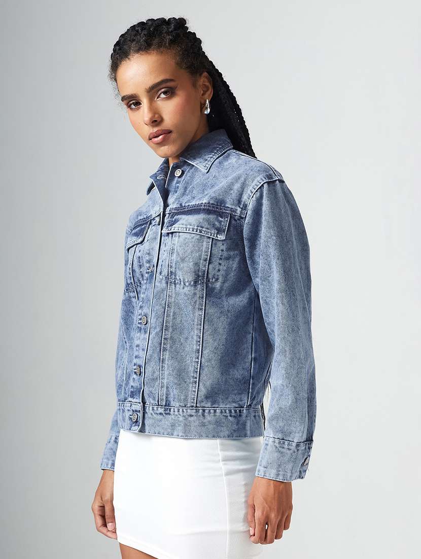 women solid long sleeves regular fit jacket - 22551026 -  Standard Image - 3