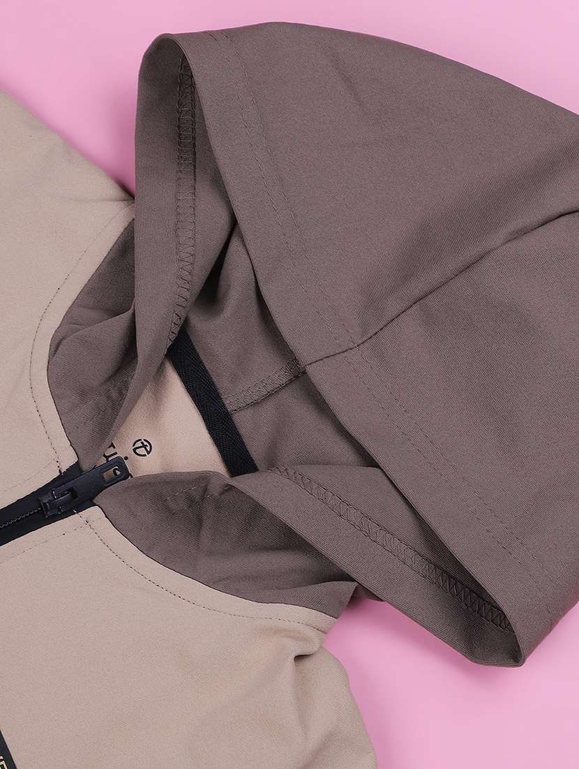 boys colourblocked long sleeves hooded jacket - 22551402 -  Standard Image - 3