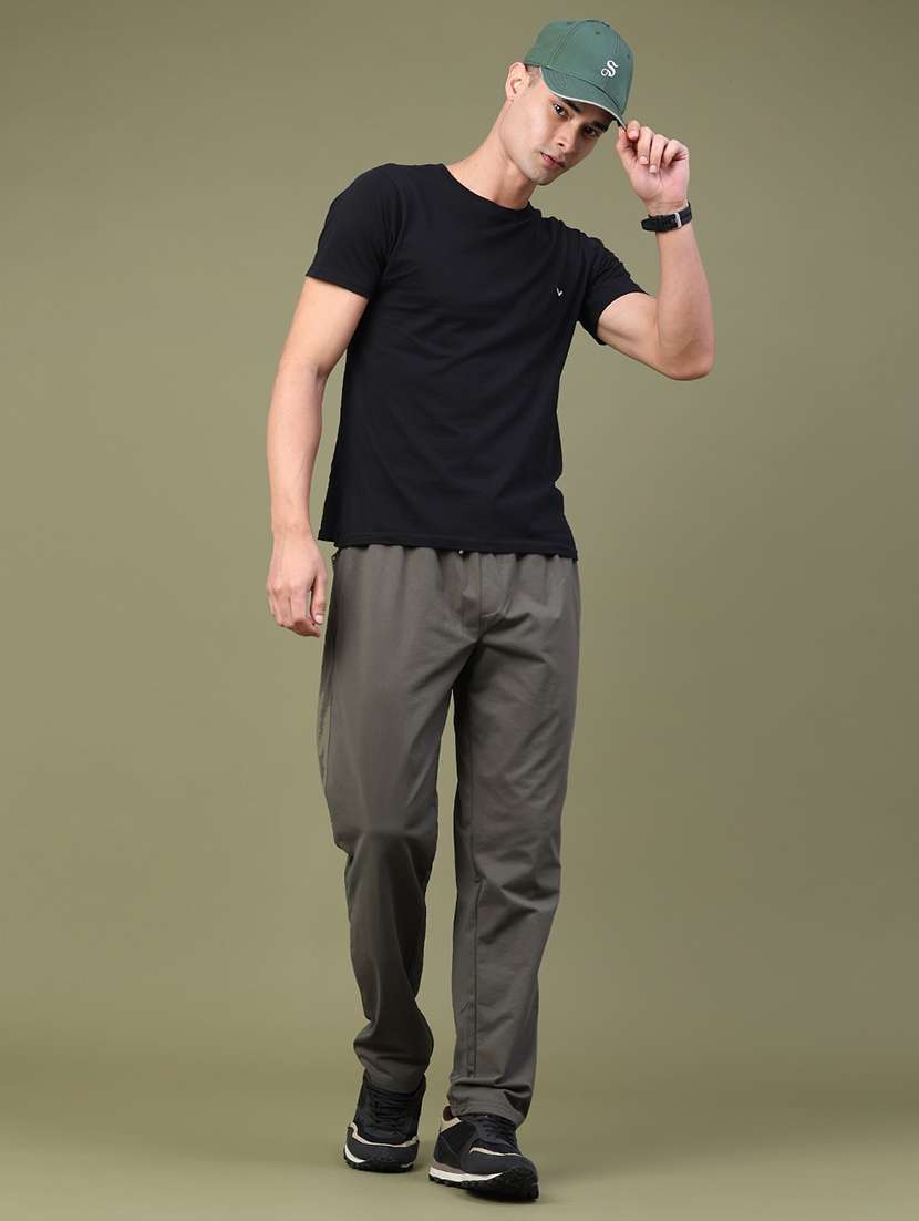 Men Solid Mid Rise Regular Fit Track Pant - 22552170 -  Standard Image - 5