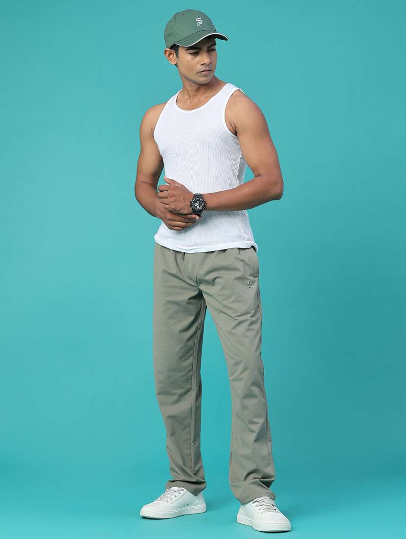 Men Solid Mid Rise Regular Fit Track Pant - 22552175 -  Standard Image - 5