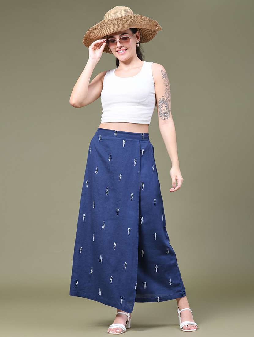 Women Printed High Rise A-line Skirt - 22552393 -  Standard Image - 5