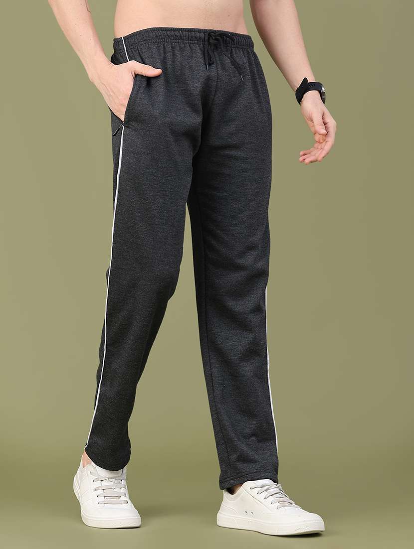 Men Side Striped Mid Rise Full Length Track Pant - 22553086 -  Standard Image - 3