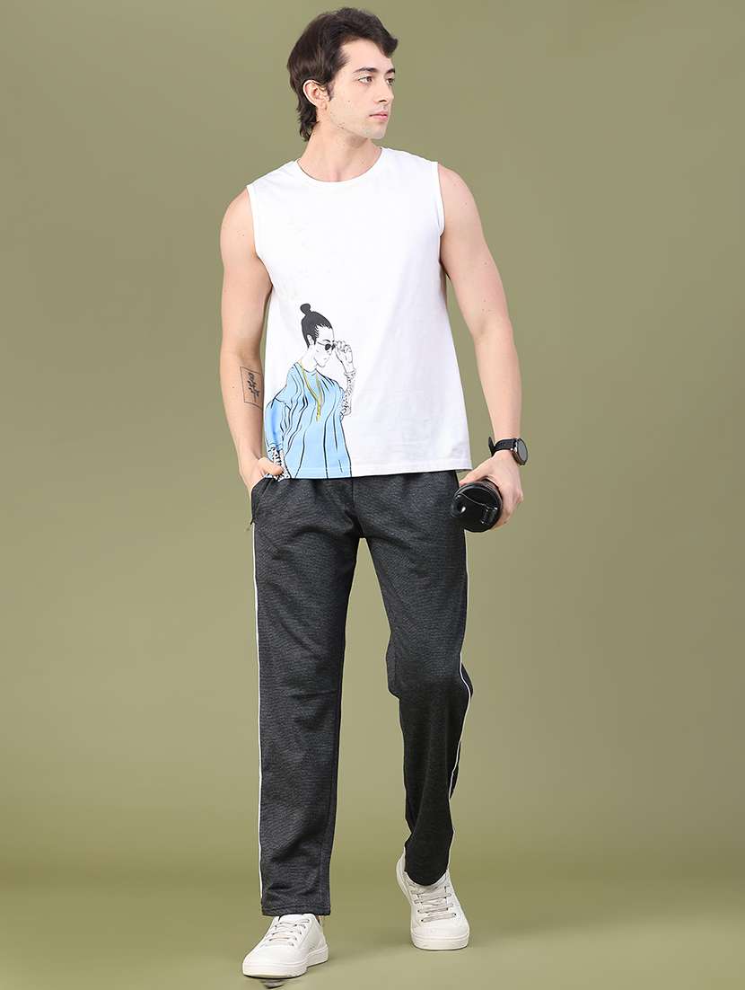 Men Side Striped Mid Rise Full Length Track Pant - 22553086 -  Standard Image - 5
