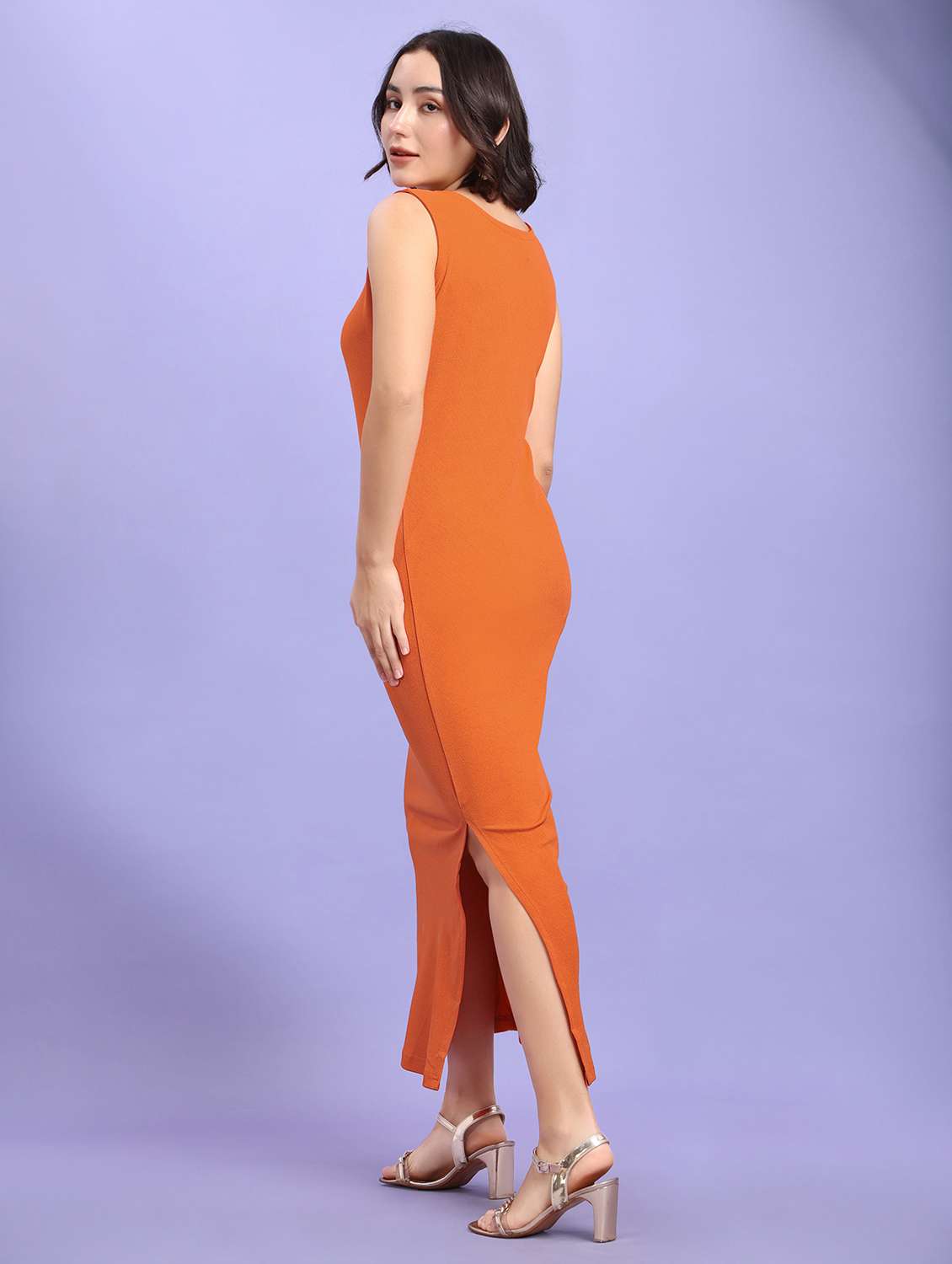 women self design sleeveless sheath dress - 22553323 -  Standard Image - 3