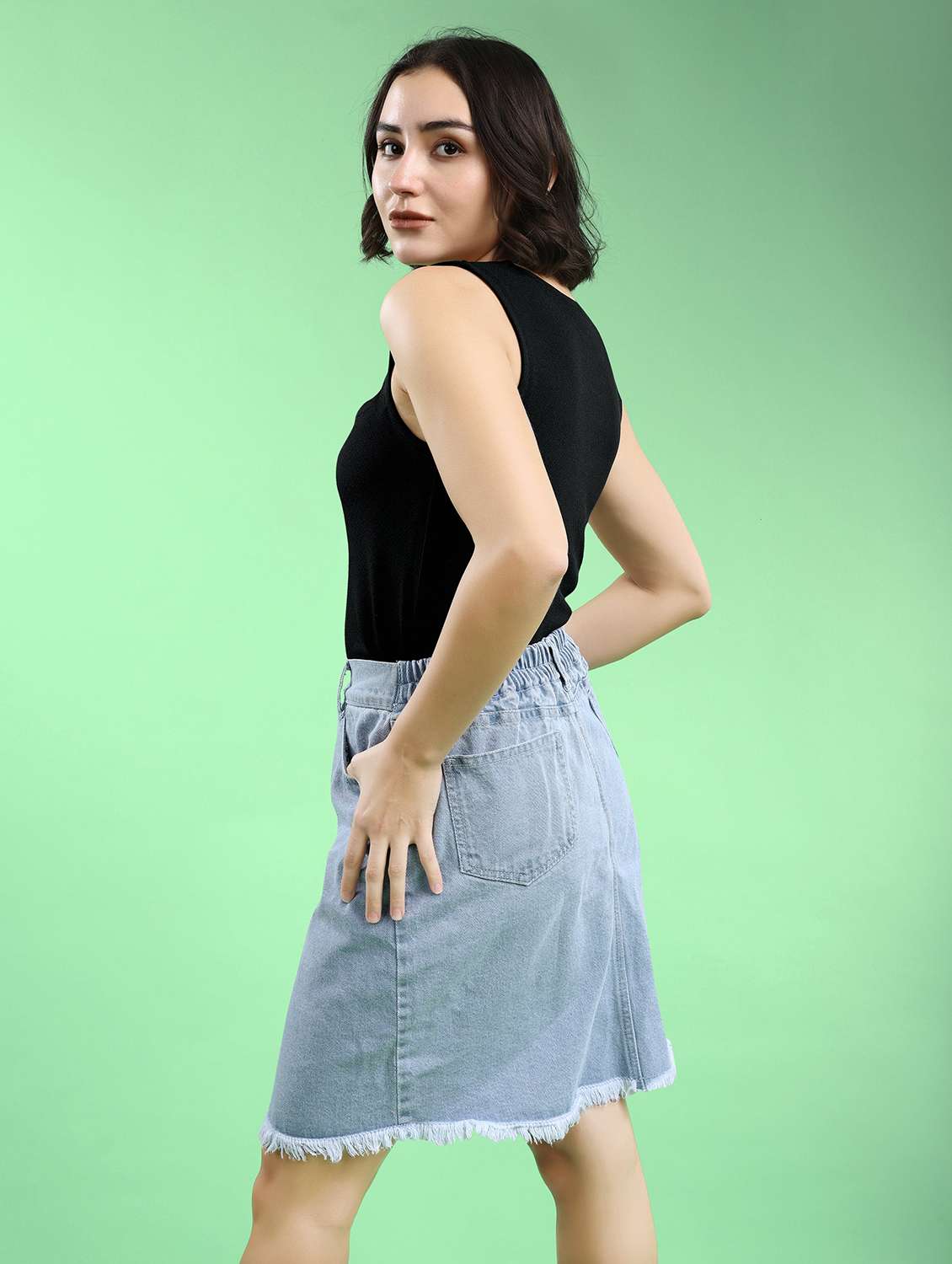 women solid sleeveless regular top - 22553588 -  Standard Image - 3