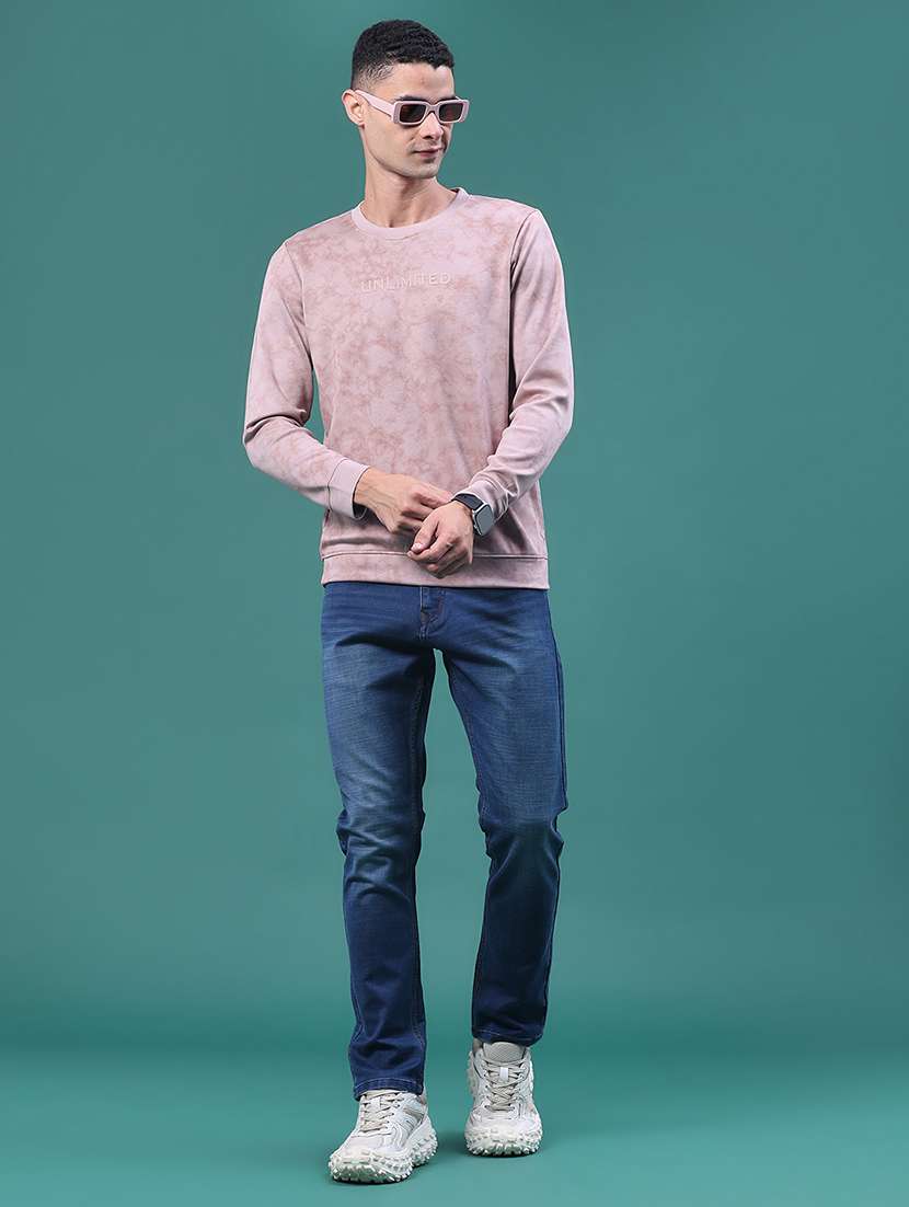 Men Washed Mid Rise Full Length Slim Fit Jeans - 22554013 -  Standard Image - 5