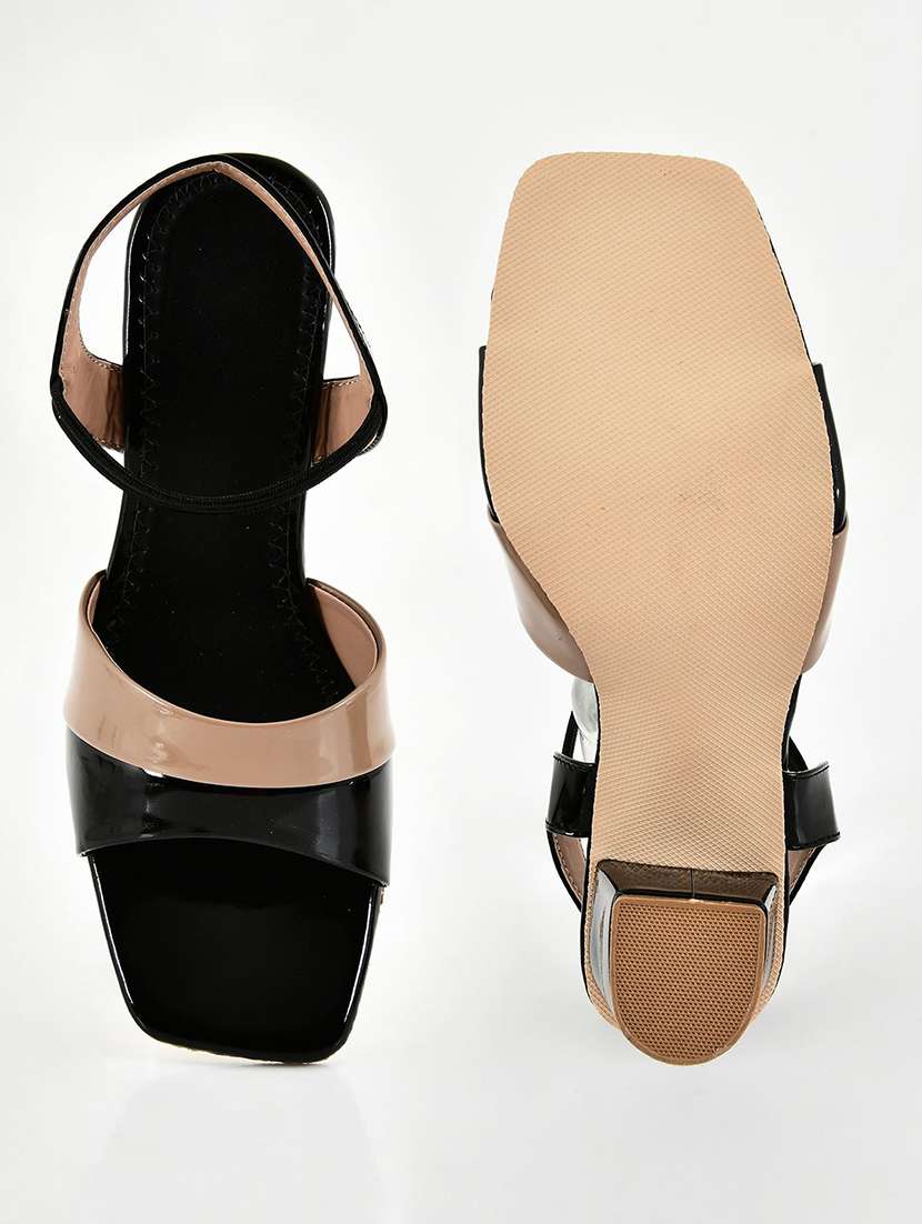 women colourblocked ankle strap sandal - 22554641 -  Standard Image - 5